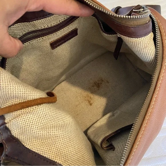 Dooney & Bourke 1975 Hobo Bag Baguette Purse Soft Leather Vintage Bohemian Brown - Picture 13 of 14